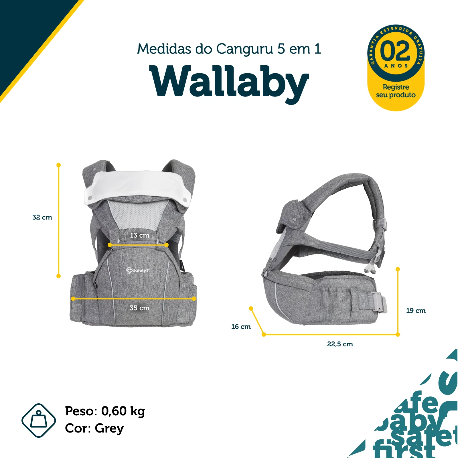 Canguru Hipseat Wallaby 5 em 1 - Image 6